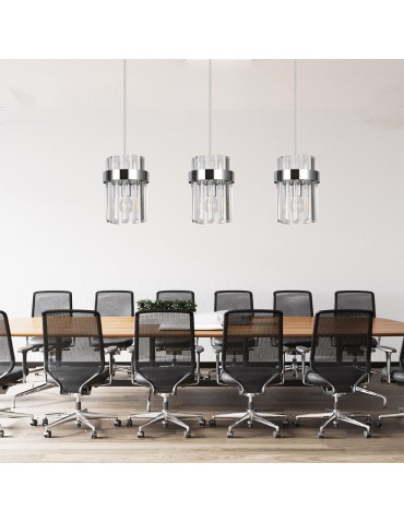 Light Prestige Vetro chrome pendant lamp 3xE14 LP-2910/3L CH - product 2