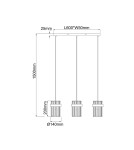 Light Prestige Lampa wisząca Vetro chrom 3xE14 LP-2910/3L CH