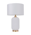 Table lamps with lampshade - Light Prestige Tamiza 65 cm table lamp white 1xE27 LP-1515/1T big white - product 1
