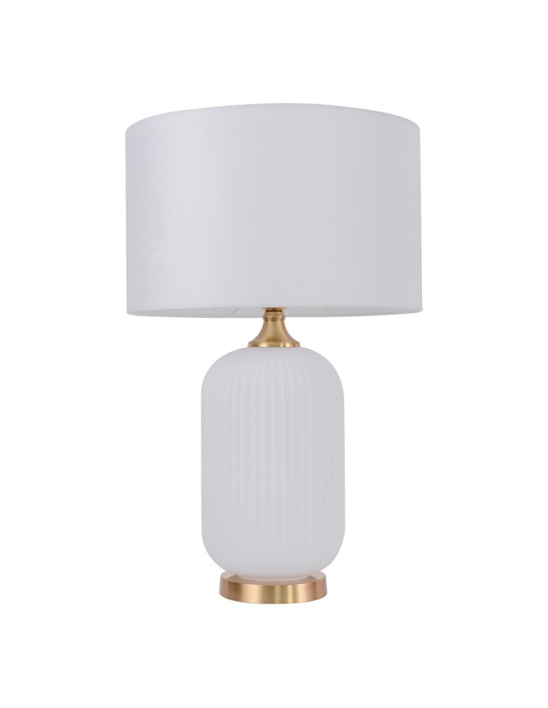 Table lamps with lampshade - Light Prestige Tamiza 65 cm table lamp white 1xE27 LP-1515/1T big white - product kolory-swiatla.pl 1