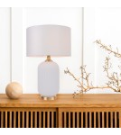 Table lamps with lampshade - Light Prestige Tamiza 65 cm table lamp white 1xE27 LP-1515/1T big white - product 2