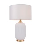 Table lamps with lampshade - Light Prestige Tamiza 65 cm table lamp white 1xE27 LP-1515/1T big white - product 3