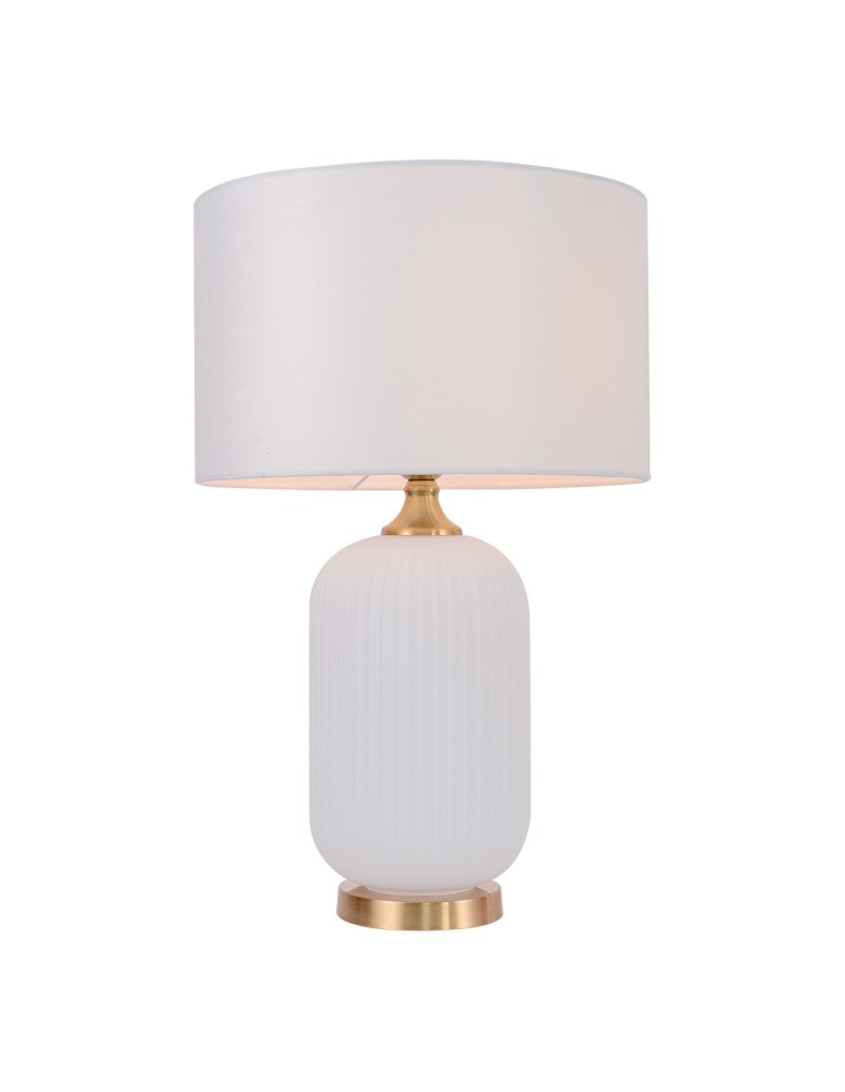 Table lamps with lampshade - Light Prestige Tamiza 65 cm table lamp white 1xE27 LP-1515/1T big white - product kolory-swiatla.pl 3