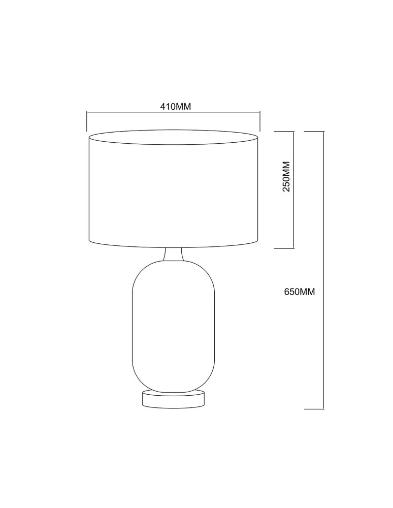 Table lamps with lampshade - Light Prestige Tamiza 65 cm table lamp white 1xE27 LP-1515/1T big white - product kolory-swiatla.pl 5