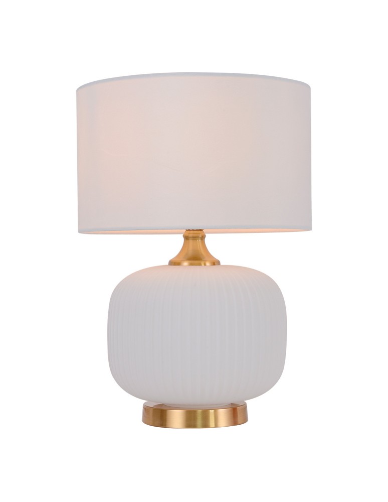 Table lamps with lampshade - Light Prestige Tamiza 48 cm table lamp white 1xE27 LP-1515/1T small white - product kolory-swiatla.pl 3