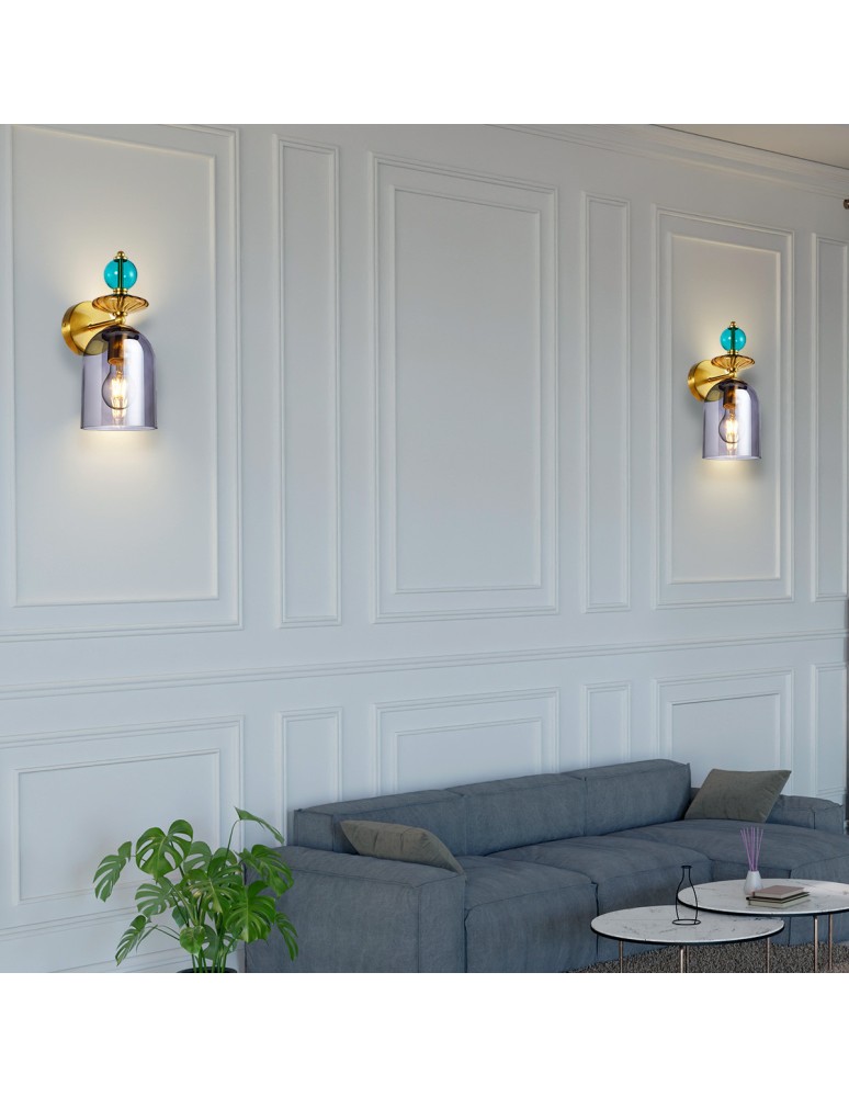 Wall lamps - Light Prestige Wall lamp Tropea smoky 1xE27 LP-2004/1W SM - product kolory-swiatla.pl 2