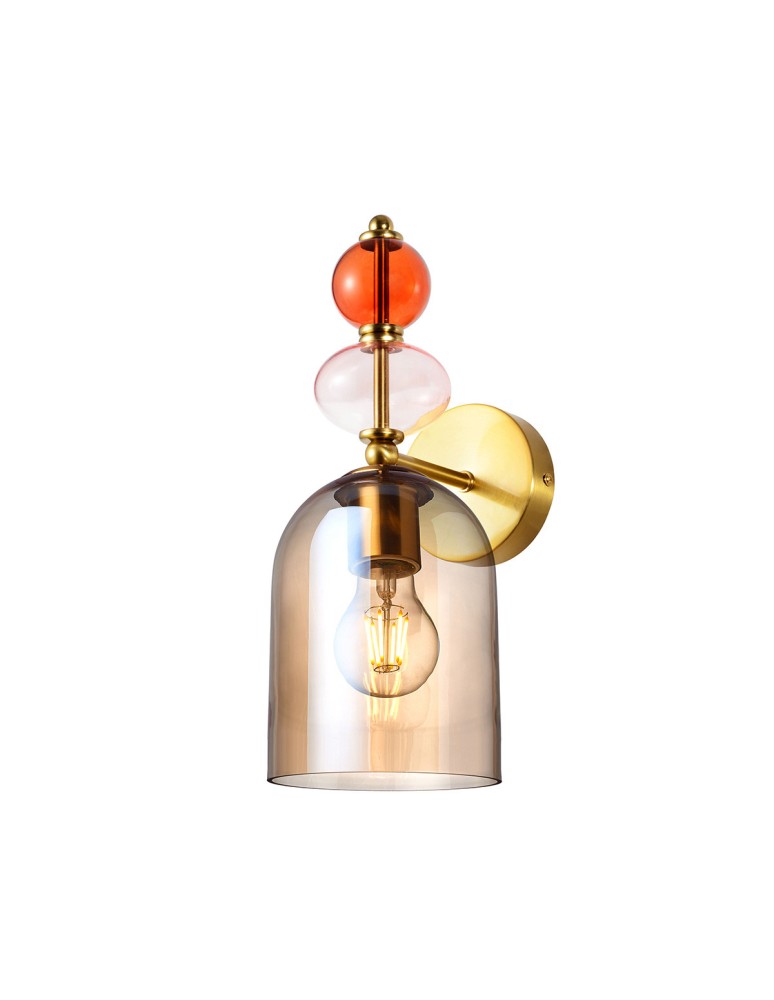 Wall lamps - Light Prestige Wall lamp Tropea amber 1xE27 LP-2004/1W AM - product kolory-swiatla.pl 1