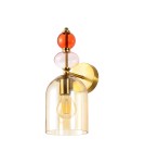 Wall lamps - Light Prestige Wall lamp Tropea amber 1xE27 LP-2004/1W AM - product 2