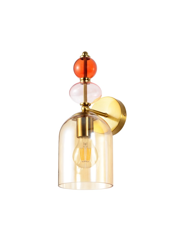 Wall lamps - Light Prestige Wall lamp Tropea amber 1xE27 LP-2004/1W AM - product kolory-swiatla.pl 2