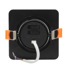 LED flush-mounted lamps - Light Prestige Movable Square Flush Mounted Plus Black LED CCT LP-1506/1RS BK Square. - product 3