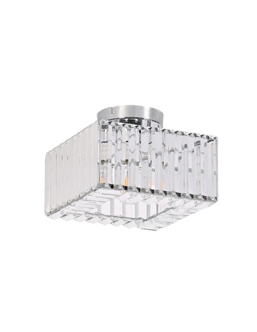 Light Prestige Vetro square plafond chrome 1xE27 LP-2910/1C CH square