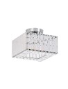 Light Prestige Vetro square plafond chrome 1xE27 LP-2910/1C CH square