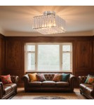 Ceiling lamps with crystals - Light Prestige Vetro square plafond chrome 1xE27 LP-2910/1C CH square - product 2