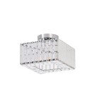Ceiling lamps with crystals - Light Prestige Vetro square plafond chrome 1xE27 LP-2910/1C CH square - product 4
