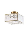 Light Prestige Kwadratowy plafon Vetro złoty 1xE27 LP-2910/1C GD square