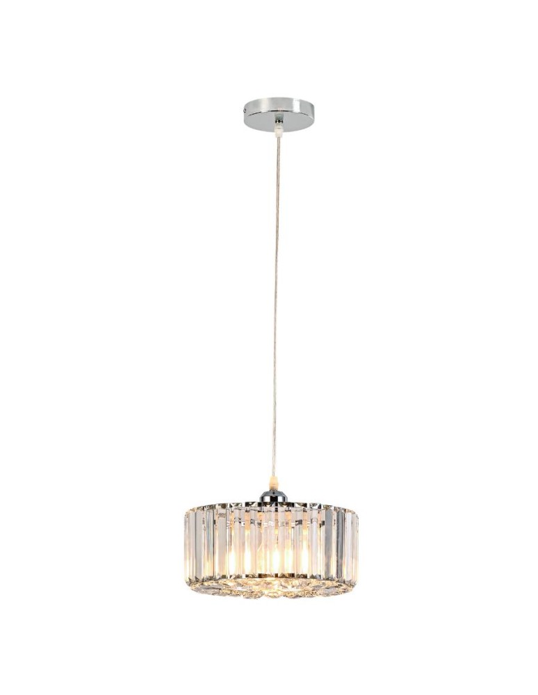 Pendant lamps - Light Prestige Vetro chrome 1xE27 LP-2910/1P CH round pendant lamp - product kolory-swiatla.pl 1