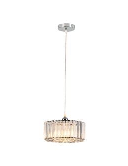 Light Prestige Vetro chrome 1xE27 LP-2910/1P CH round pendant lamp