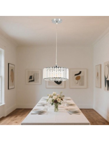 Light Prestige Okrągła lampa wisząca Vetro chrom 1xE27 LP-2910/1P CH round - produkt 2