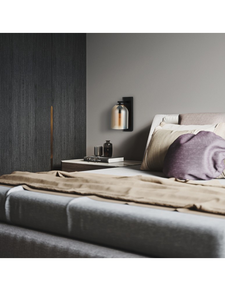 Wall lamps - Light Prestige Elaris wall lamp in amber 1xE27 LP-8103/1W AM - product kolory-swiatla.pl 2