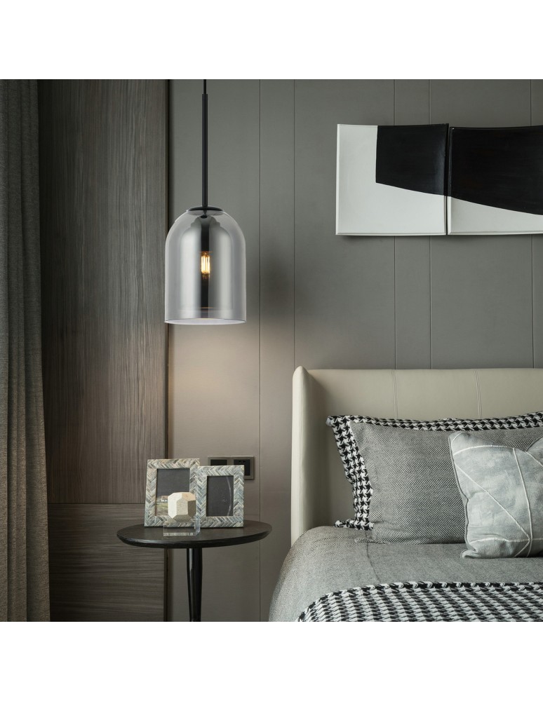 Pendant lamps - Light Prestige Elaris smoke pendant lamp 1xE27 LP-8103/1P SM - product kolory-swiatla.pl 3