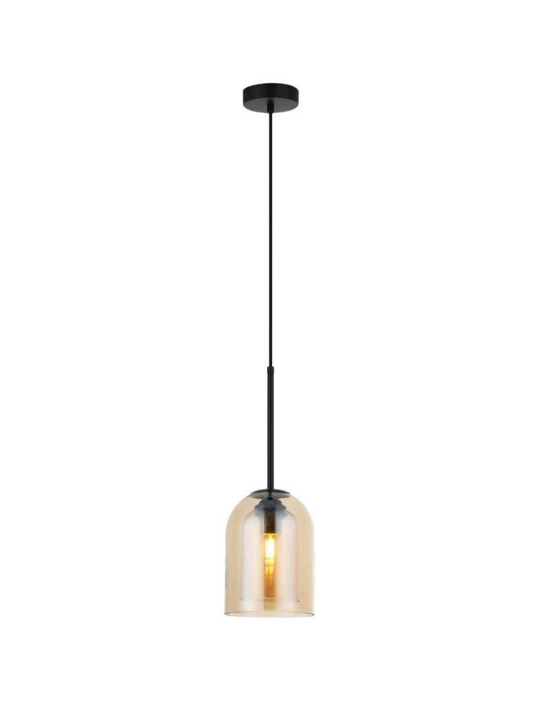 Pendant lamps - Light Prestige Elaris amber pendant lamp 1xE27 LP-8103/1P AM - product kolory-swiatla.pl 1