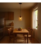 Light Prestige Lampa wisząca Elaris bursztynowa 1xE27 LP-8103/1P AM