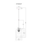 Pendant lamps - Light Prestige Elaris transparent 1xE27 pendant lamp LP-8103/1P TR - product 4