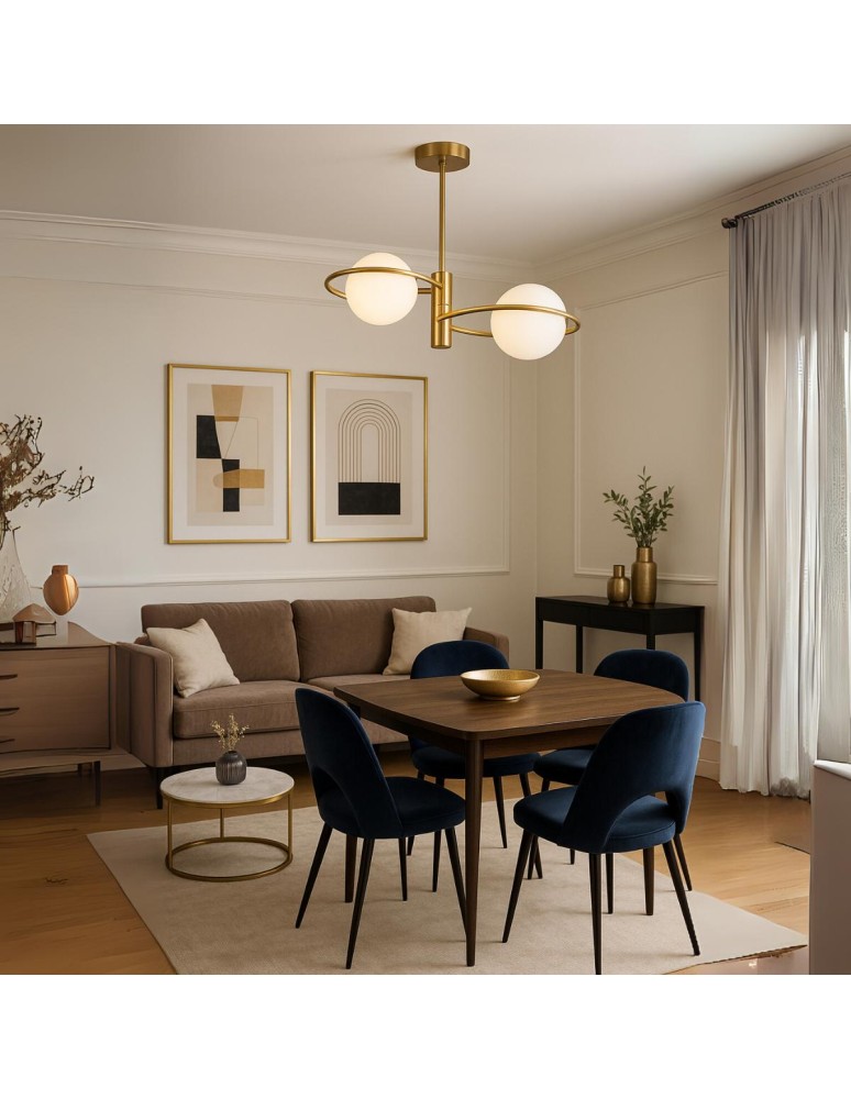 Light Prestige Plafon Dorado ring złota 2 x E14 LP-002/2C ring