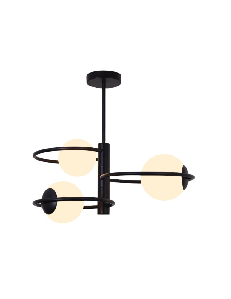 Pendant lamps - Light Prestige Plafond Dorado ring black 3x E14 LP-002/3C ring BK - product kolory-swiatla.pl 3