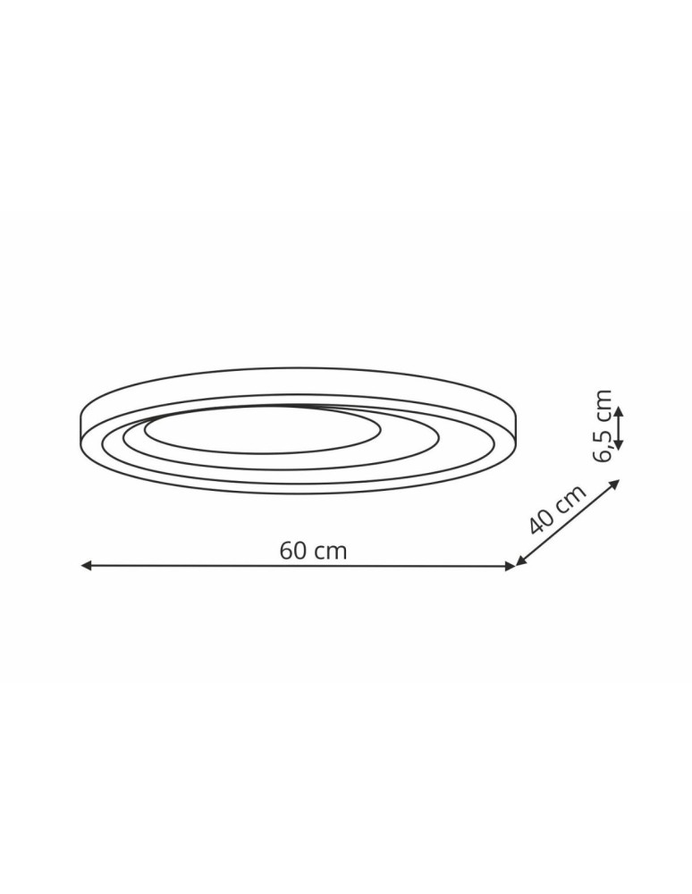 LED ceiling lamps - Light Prestige Plafond Alune oval LED CCT LP-3009/1C WH oval. - product kolory-swiatla.pl 4