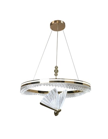 Light Prestige Marissa Cristal gold LED CCT pendant lamp LP-2515/1P Cristal GD.