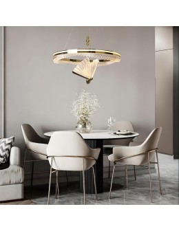 Light Prestige Marissa Cristal gold LED CCT pendant lamp LP-2515/1P Cristal GD. - product 2