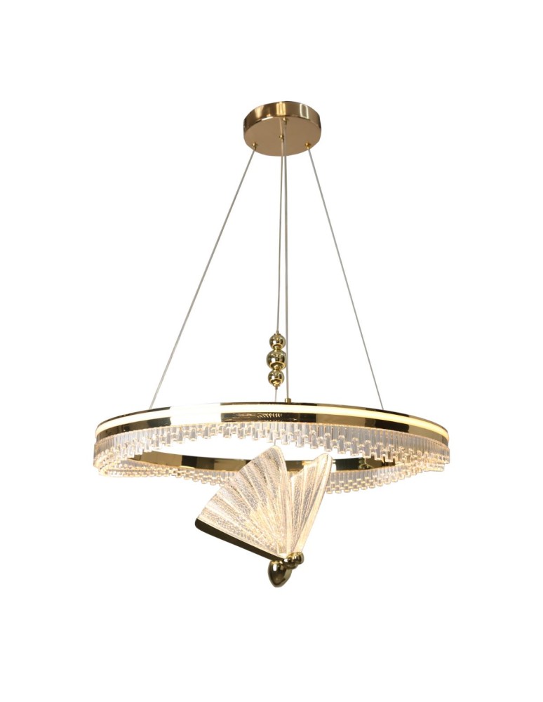 Light Prestige Lampa wisząca Marissa Cristal złota LED CCT LP-2515/1P Cristal GD Light Prestige Lampa wisząca Marissa Cristal złota LED CCT LP-2515/1P Cristal GD