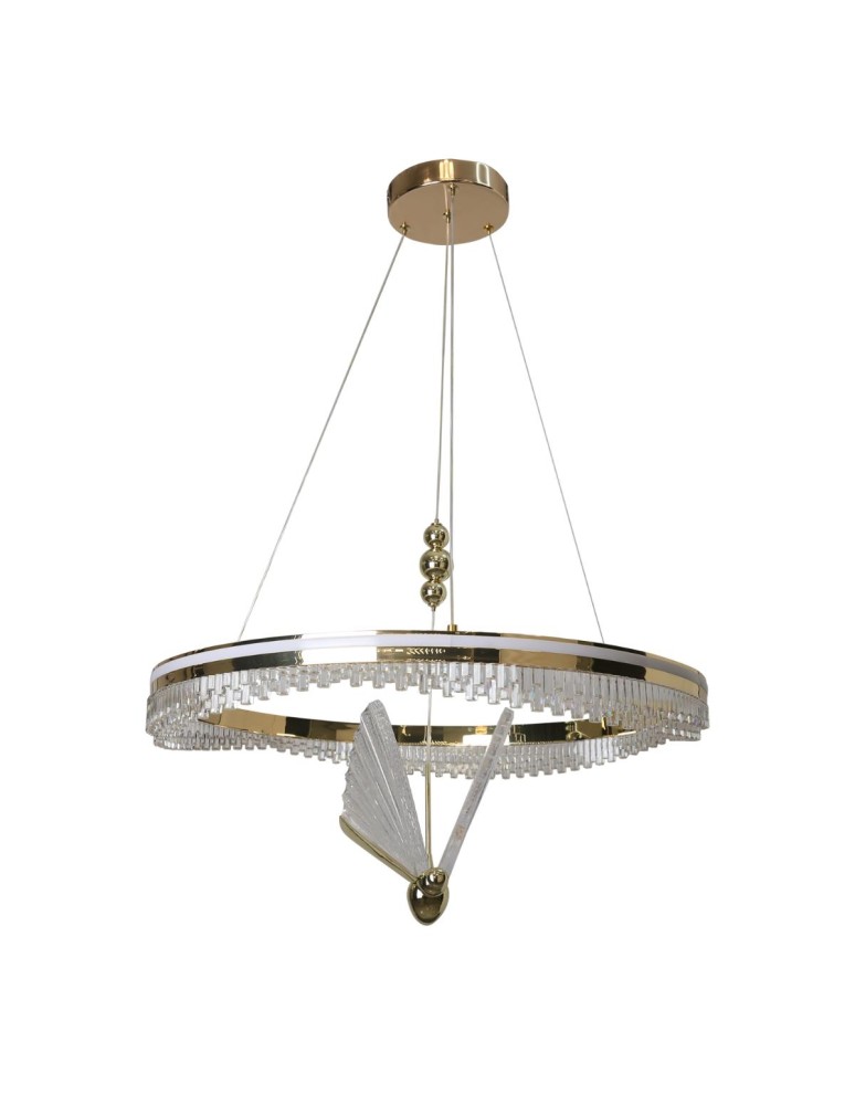 Light Prestige Lampa wisząca Marissa Cristal złota LED CCT LP-2515/1P Cristal GD Light Prestige Lampa wisząca Marissa Cristal złota LED CCT LP-2515/1P Cristal GD