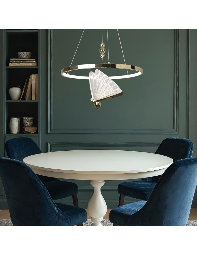 Light Prestige Lampa wisząca Marissa Ring złota LED CCT LP-2515/1P GD