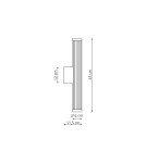 Bathroom wall lamps - Light Prestige Wall lamp Vena 45 cm white LED CCT LP-1010/1W-45 WH - product 3
