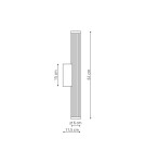 Bathroom wall lamps - Light Prestige Wall lamp Vena 60 cm gold LED CCT LP-1010/1W-60 GD. - product 3