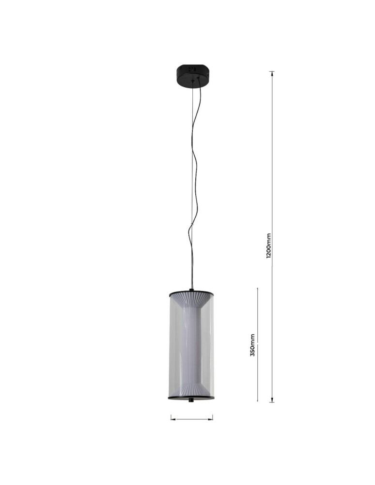 Pendant lamps - Light Prestige Aeris transparent LED CCT pendant lamp LP-2137/1P TR - product kolory-swiatla.pl 5