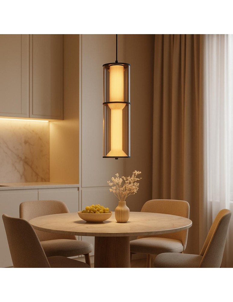 Light Prestige Lampa wisząca Aeris 2 dymna LED CCT LP-2137/2P SM