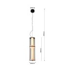 Light Prestige Lampa wisząca Aeris 2 transparentna LED CCT LP-2137/2P TR Light Prestige Lampa wisząca Aeris 2 transparentna LED CCT LP-2137/2P TR