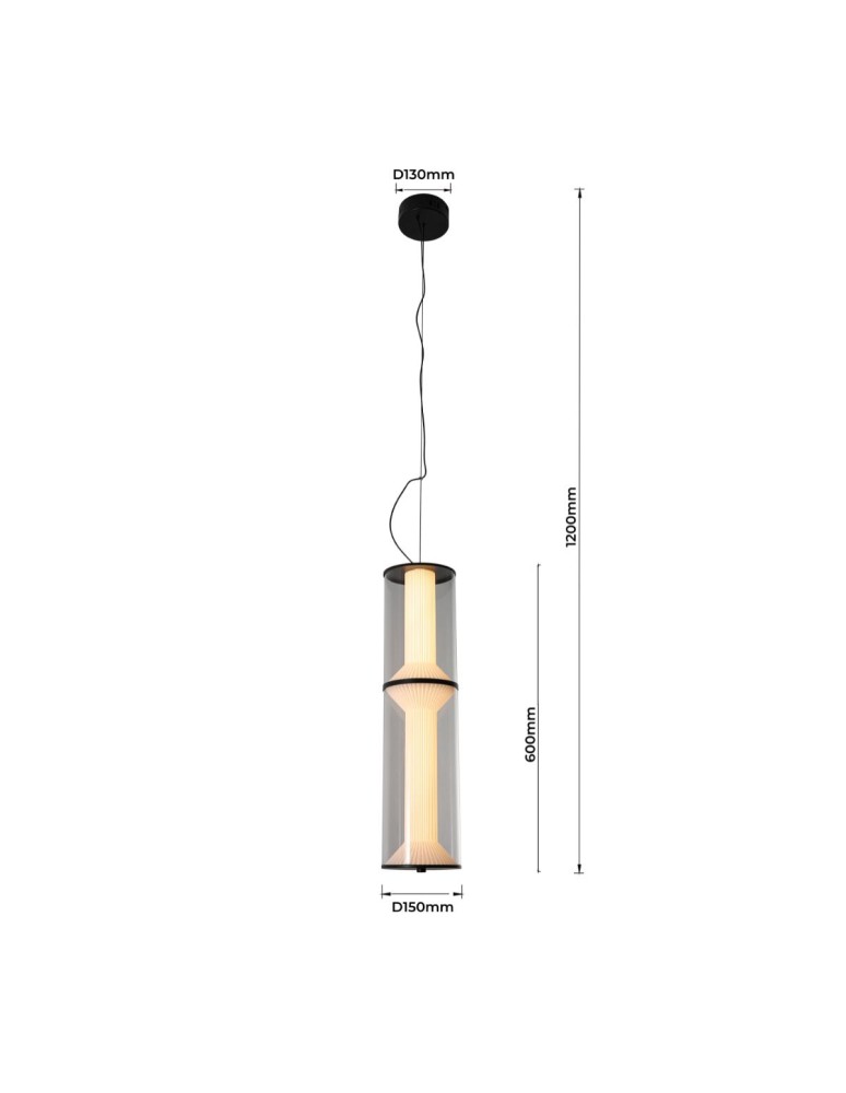 Pendant lamps - Light Prestige Aeris 2 transparent LED CCT pendant lamp LP-2137/2P TR - product kolory-swiatla.pl 6