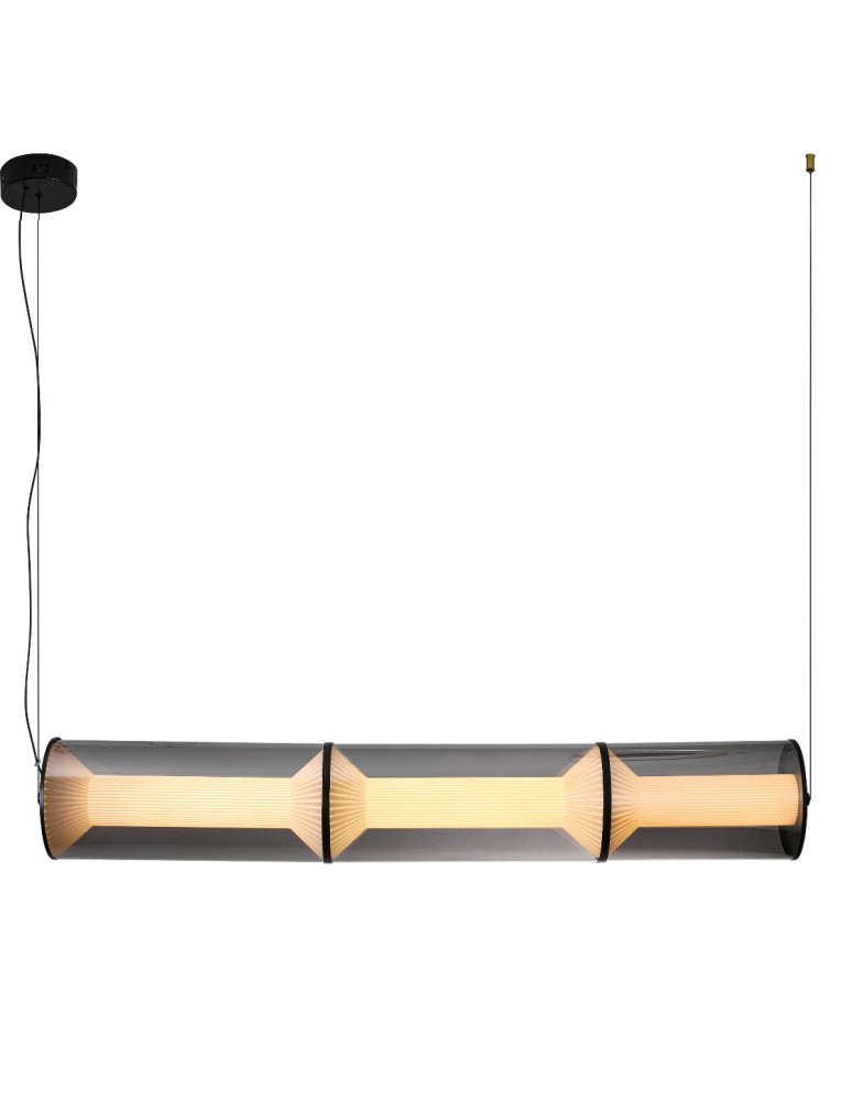 Light Prestige Lampa wisząca Aeris 3 linia dymna LED CCT LP-2137/3L SM