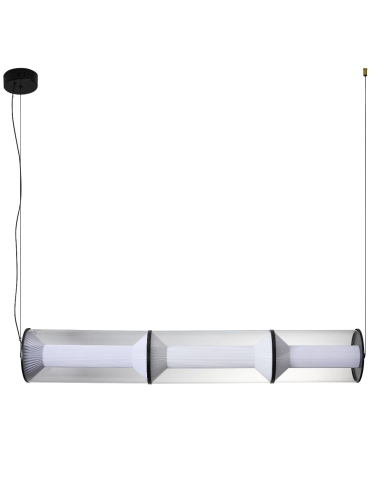 Pendant lamps - Light Prestige Aeris 3 line transparent LED CCT pendant lamp LP-2137/3L TR - product kolory-swiatla.pl 1