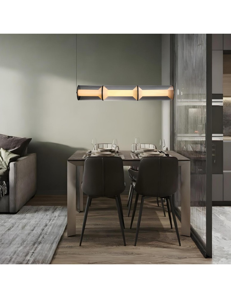 Pendant lamps - Light Prestige Aeris 3 line transparent LED CCT pendant lamp LP-2137/3L TR - product kolory-swiatla.pl 3