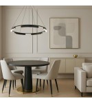 Light Prestige Lampa wisząca Tura 80 cm czarna LED CCT LP-9786/1P 80cm BK