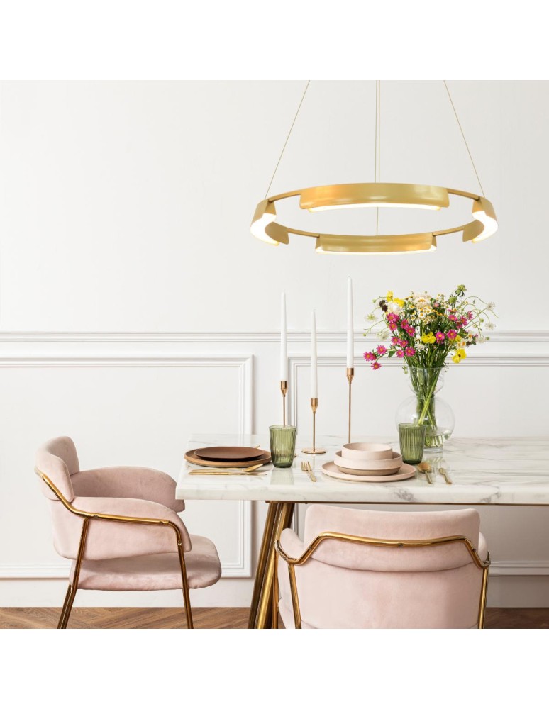 Pendant lamps - Light Prestige Tura 60cm gold LED CCT pendant lamp LP-9786/1P 60cm GD. - product kolory-swiatla.pl 2