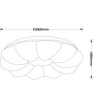 Light Prestige Plafon Ariva 26 cm biały LED 4000K LP-8321/1C-26 WH Light Prestige Plafon Ariva 26 cm biały LED 4000K LP-8321/1C-26 WH