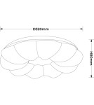 Light Prestige Plafon Ariva 33 cm biały LED 4000K LP-8321/1C-33 WH