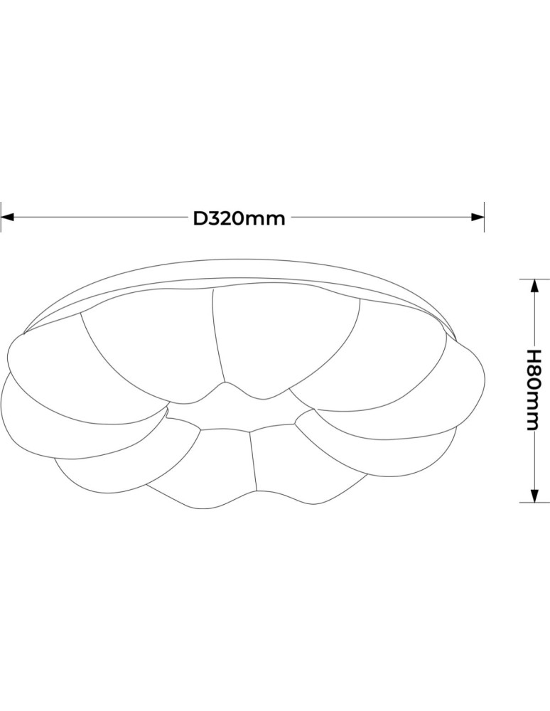 Light Prestige Plafon Ariva 33 cm biały LED 4000K LP-8321/1C-33 WH