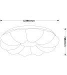 Light Prestige Plafon Ariva 40 cm biały LED 4000K LP-8321/1C-40 WH Light Prestige Plafon Ariva 40 cm biały LED 4000K LP-8321/1C-40 WH